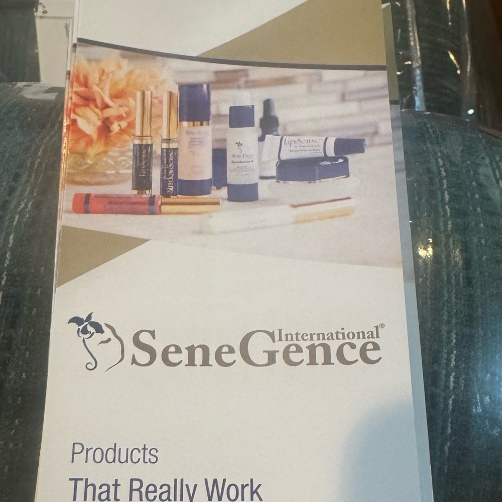 Senegence pamphlets for business promotion